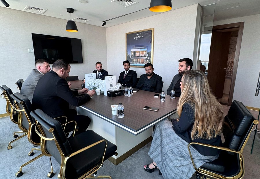 Boardroom meeting setting