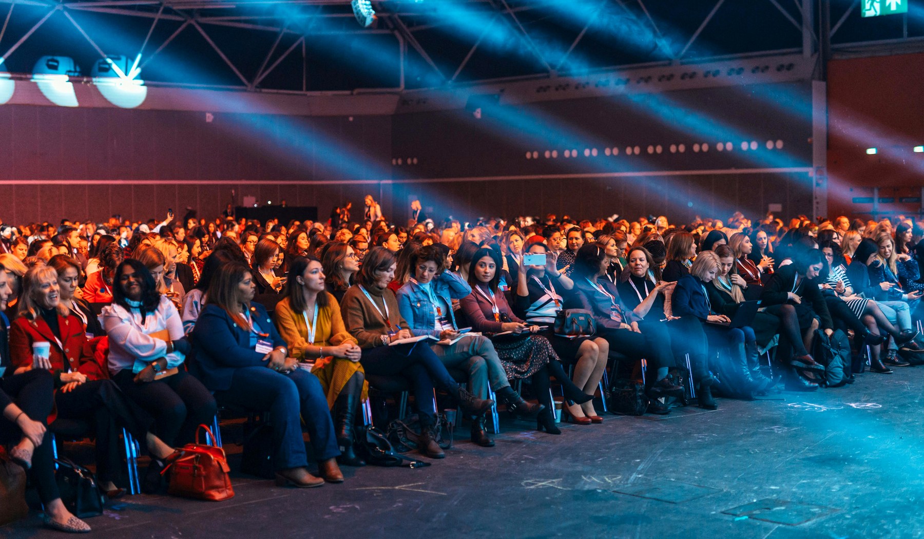 Audience seated at a professional event